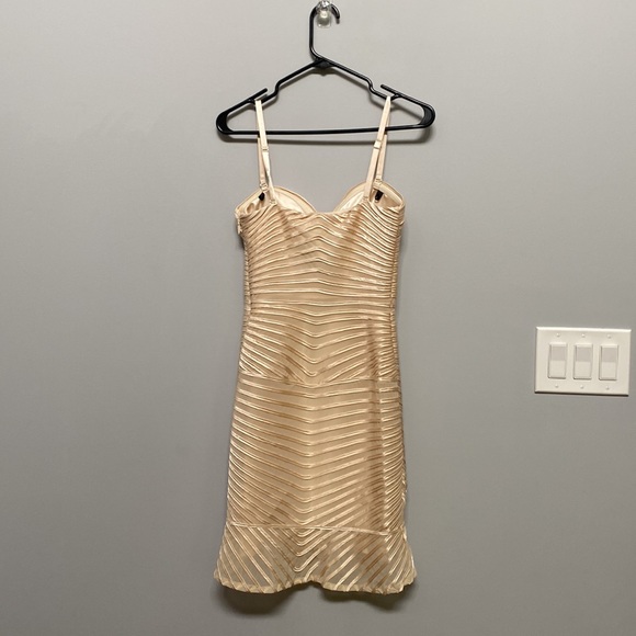 Size XS Bebe Expressive Embellished Binding Dress - Picture 2 of 7